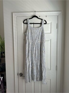 Amazon Essentials Light Blue Floral Maxi Sundress with Straps